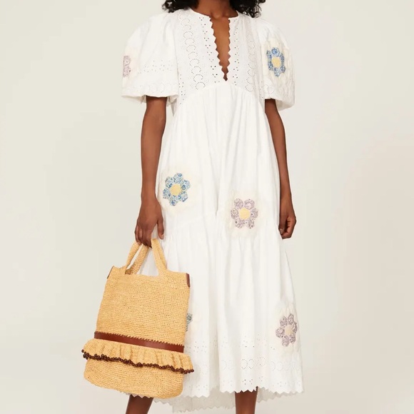 Sea New York Dresses & Skirts - Sea New York Violette patchwork midi dress size medium